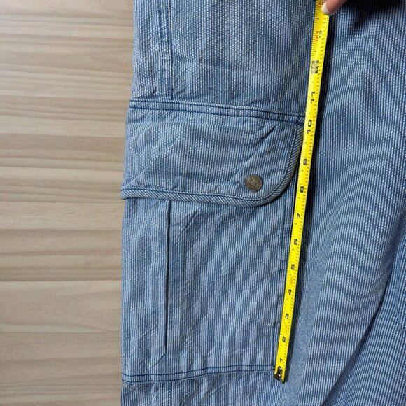 Marithe Francois Girbaud Blue Hudson Cargo Shorts Relaxed Fit Men’s 42 Vintage - Picture 5 of 11